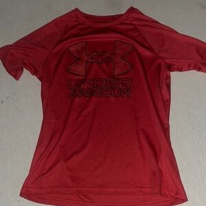 Kids Size Medium Under Armour Crimson Performance Tee